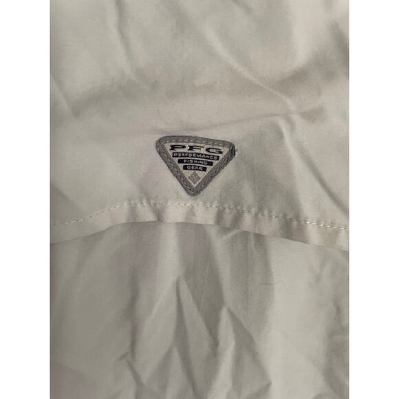Columbia Men's Size Large Short Sleeve PFG Sportswear‎ Shirt White - Picture 4 of 5